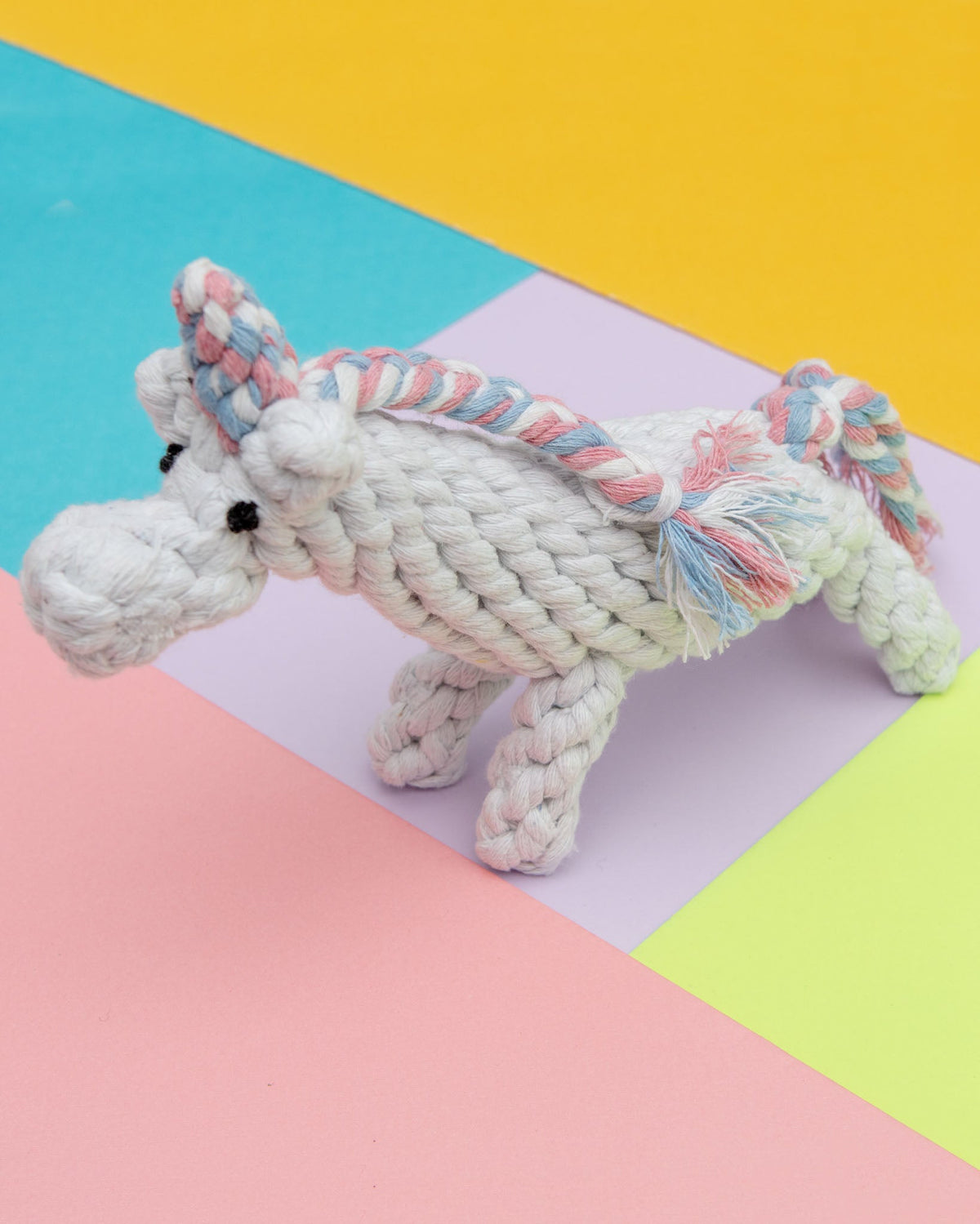 Unicorn Rope Dog Toy
